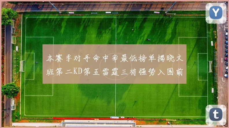 本赛季对手命中率最低榜单揭晓文班第二KD第五雷霆三将强势入围前十